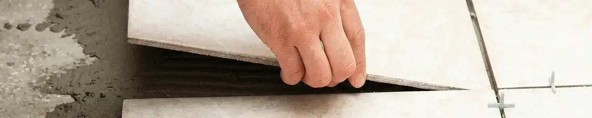 Professional installing ceramic tile floors in Bakersfield, CA