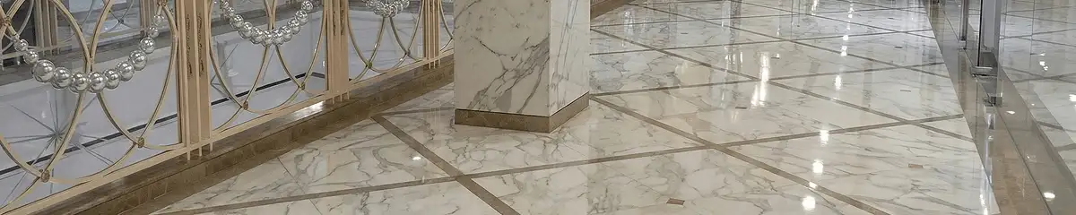 Beautiful marble floor professionally installed in Bakersfield, CA