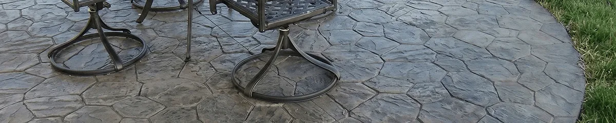 Garden relaxation area with professionally installed stone flooring in Bakersfield CA