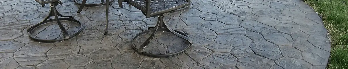 Garden relaxation area with professionally installed stone flooring in Bakersfield CA